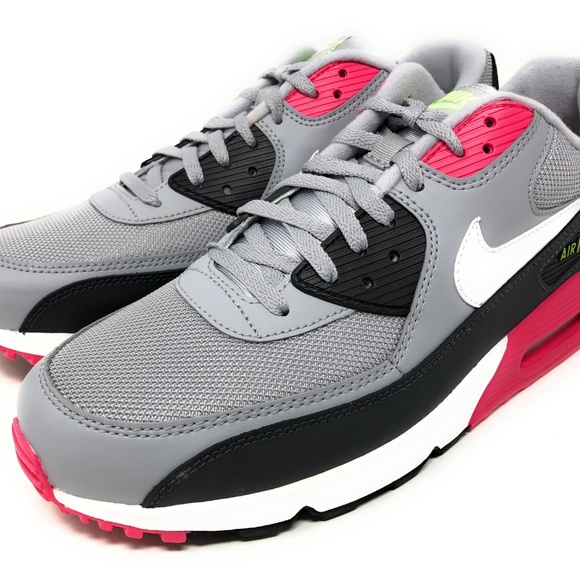 Nike Air Max 90 Essential Wolf Grey/Rush Pink Mens - Picture 6 of 8